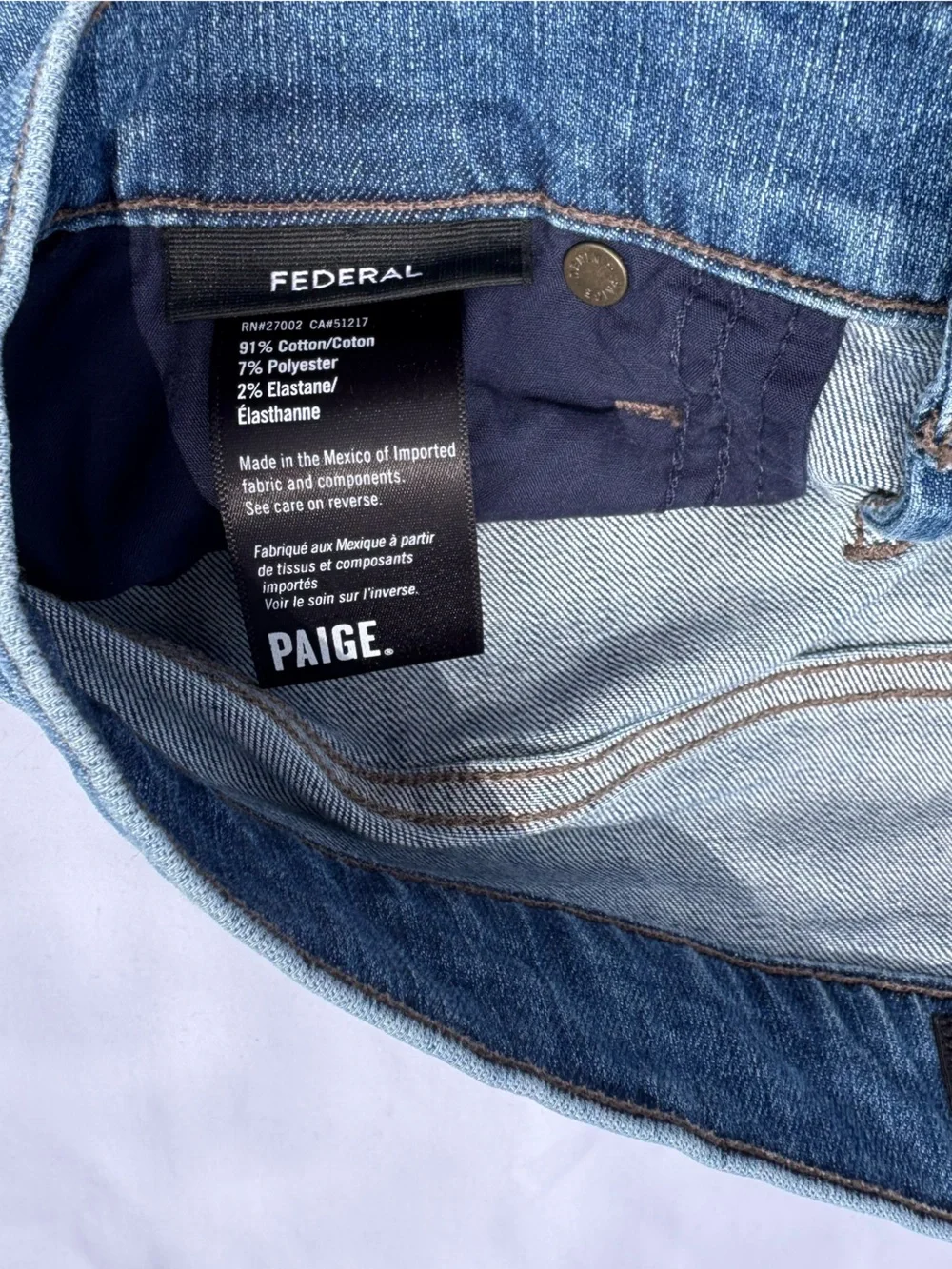 PAIGE Men's Medium Blue Straight Jeans